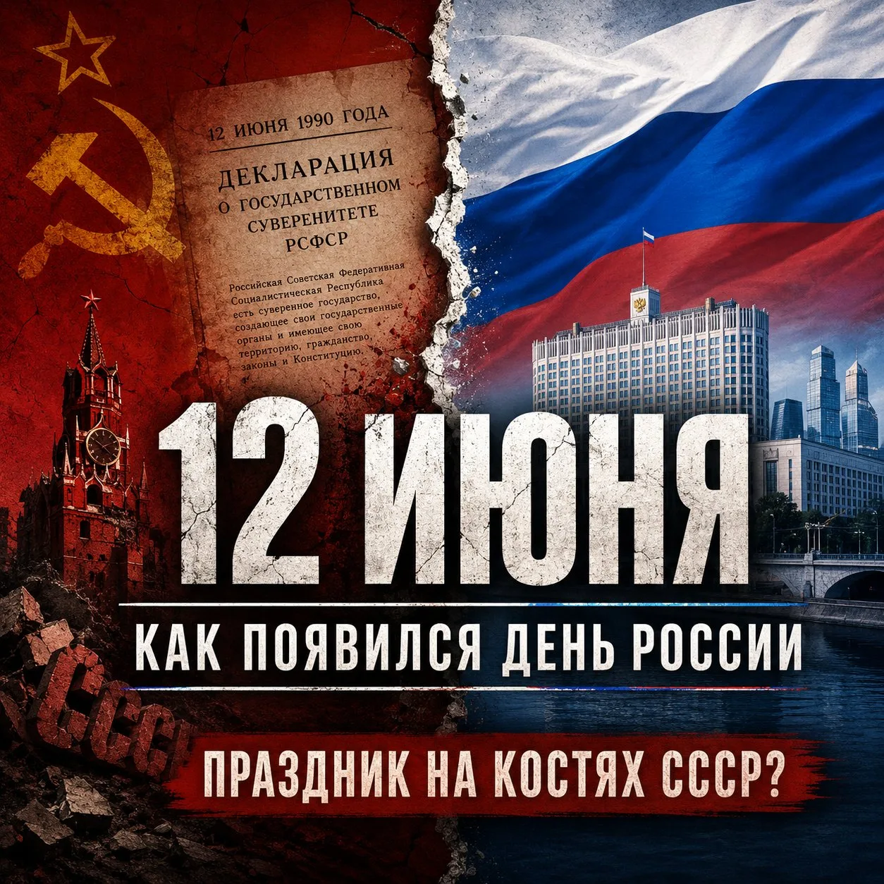 🇷🇺 12 июня: что на самом деле празднует Россия?

На волне патриотизма которая выросла до масштабов
