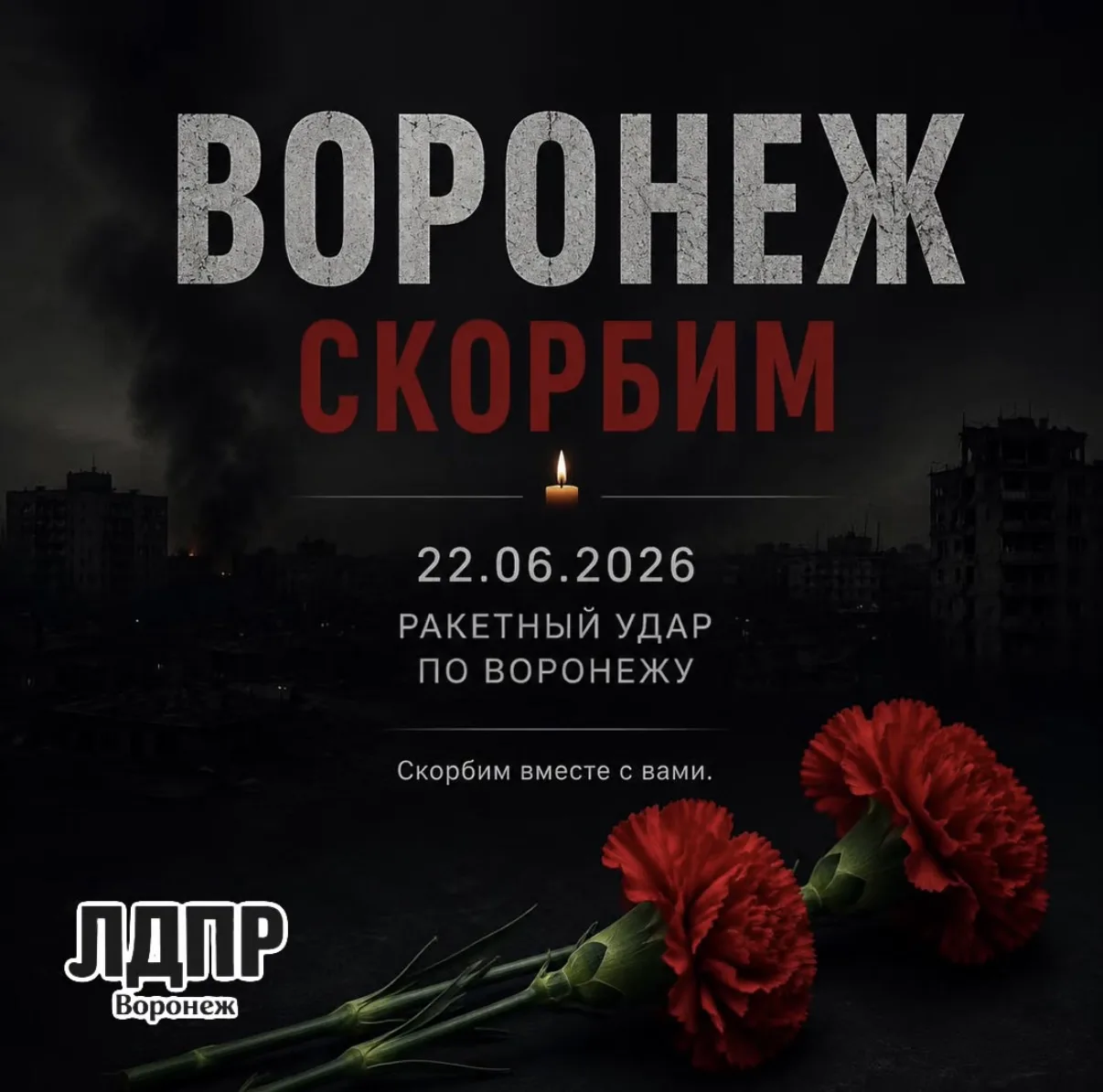 Скорбим вместе с Воронежем