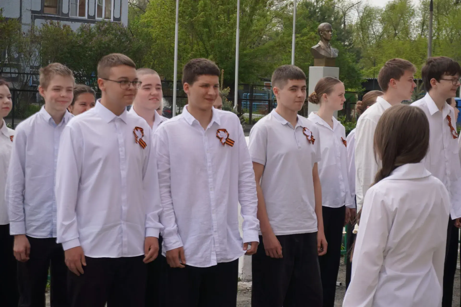 Смотр строя и песни "Наследники  Победы". В школе  состоялось  одно из самых ожидаемых и значимых ме