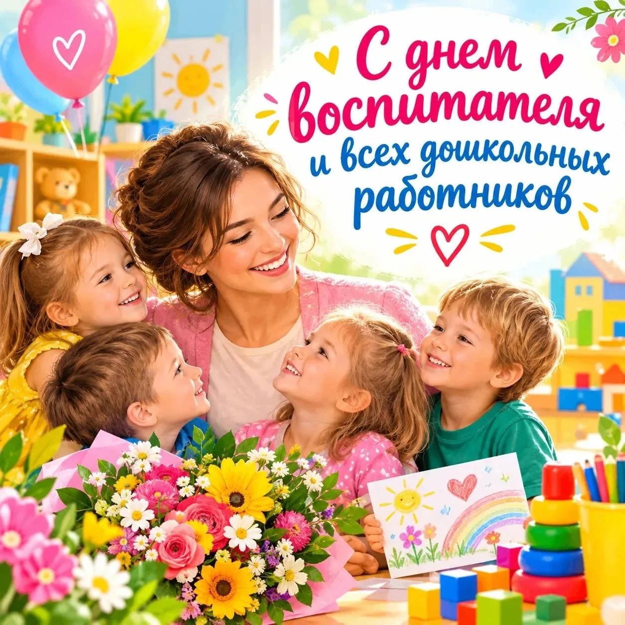 Дорогие воспитатели и все дошкольные работники! 🎉