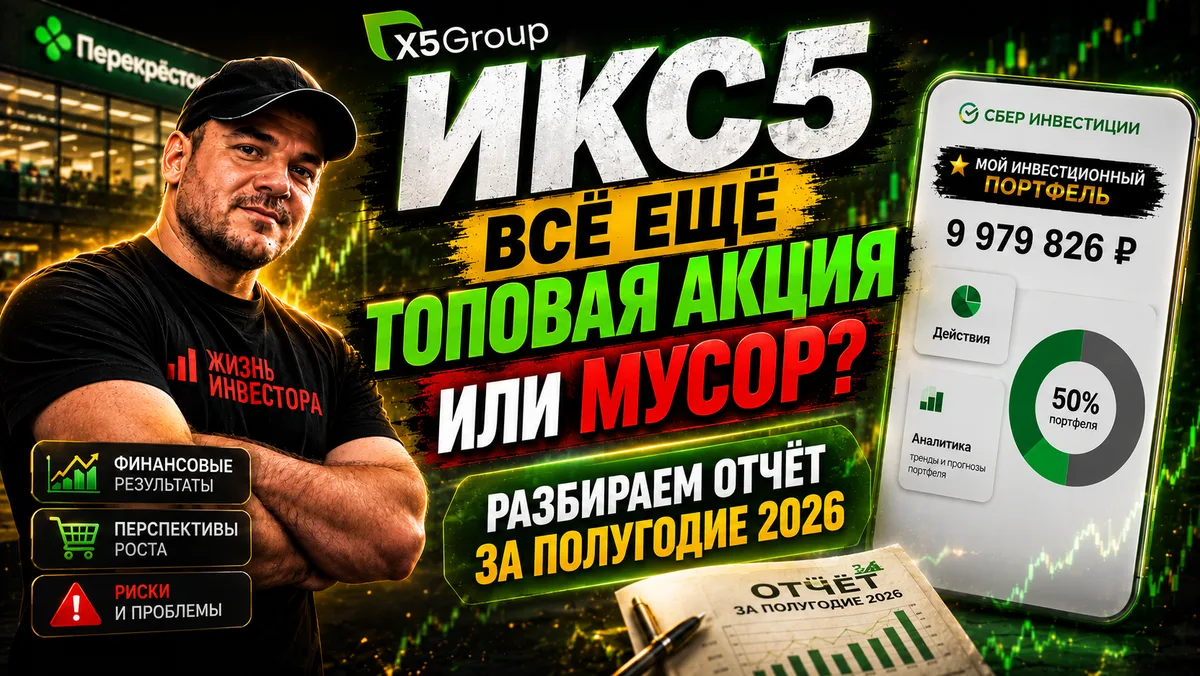 Акция ИКС5: падение на 36% с начала 2026— это кризис или возможность❓