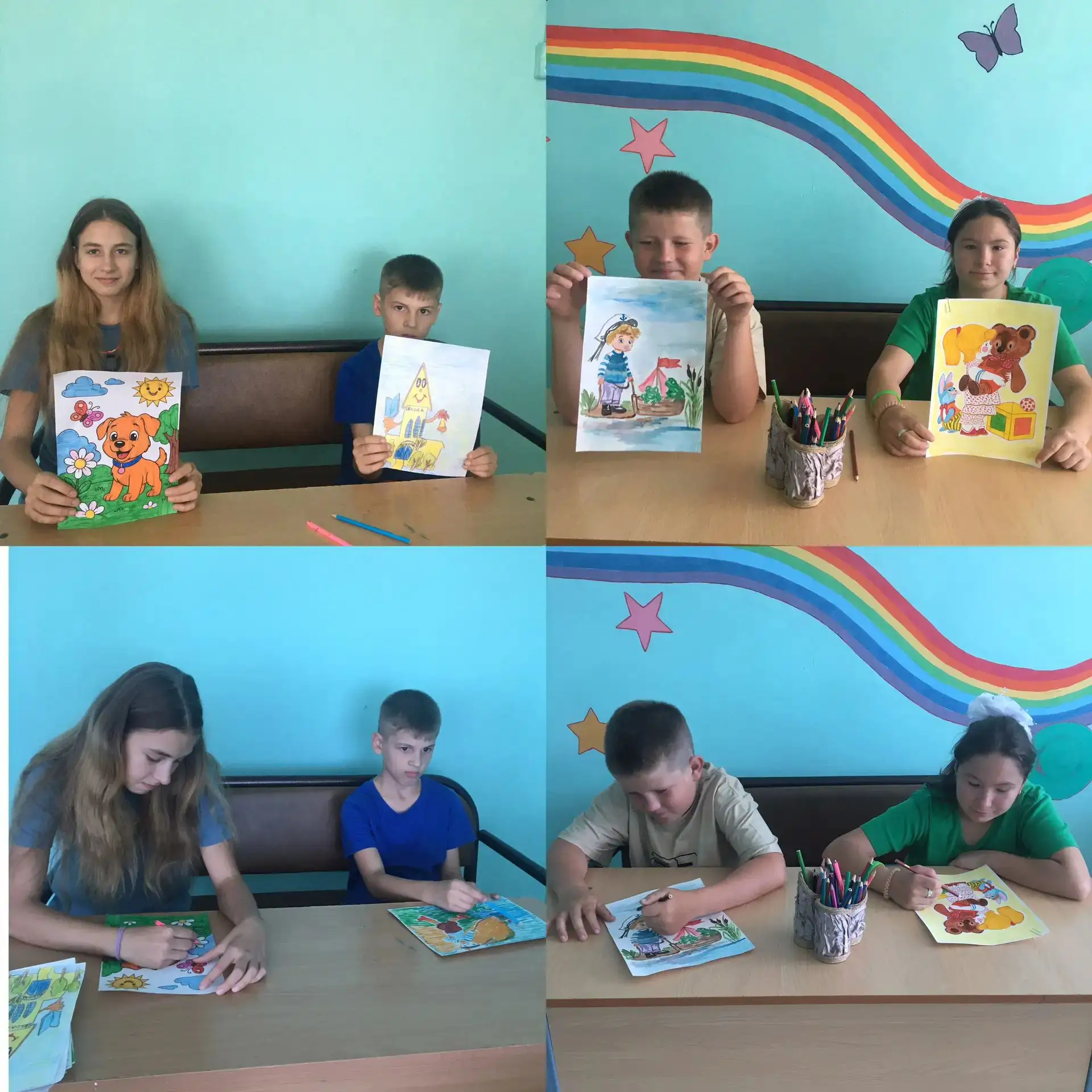 🌞 🎨 В рамках воспитательного часа учащиеся 6-8 классов проявили свои творческие спосо...