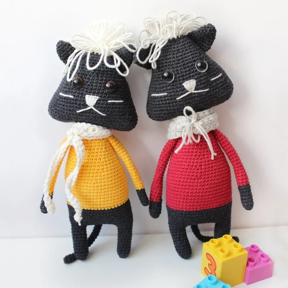 🐈 Котик описание.
Автор : Котухова Любовь.

Мы вконтакте | Вяжем игрушки  🧶
