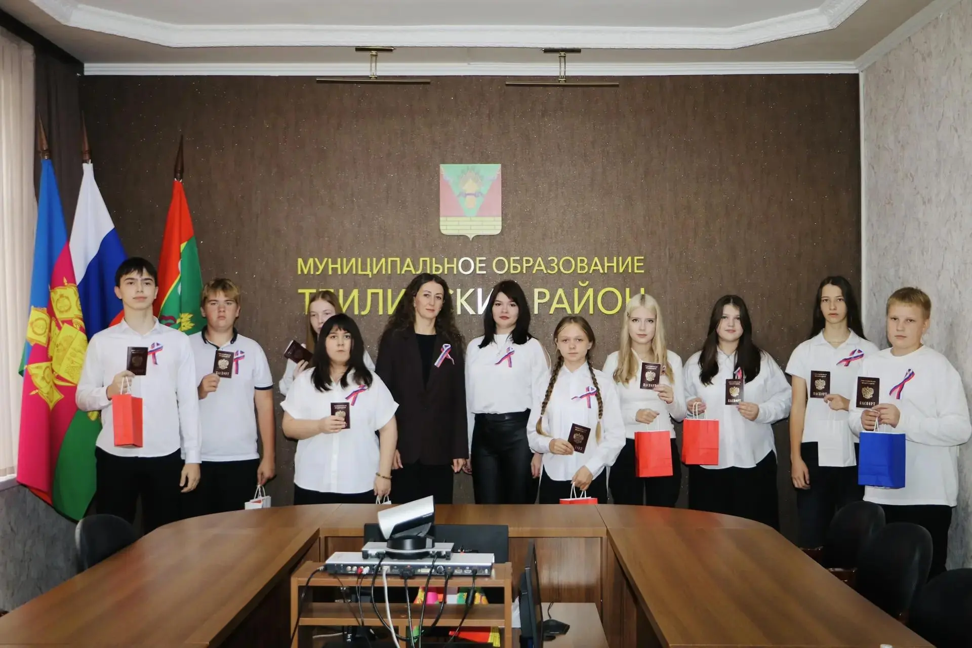 Юные жители Тбилисского района получили свои первые паспорта