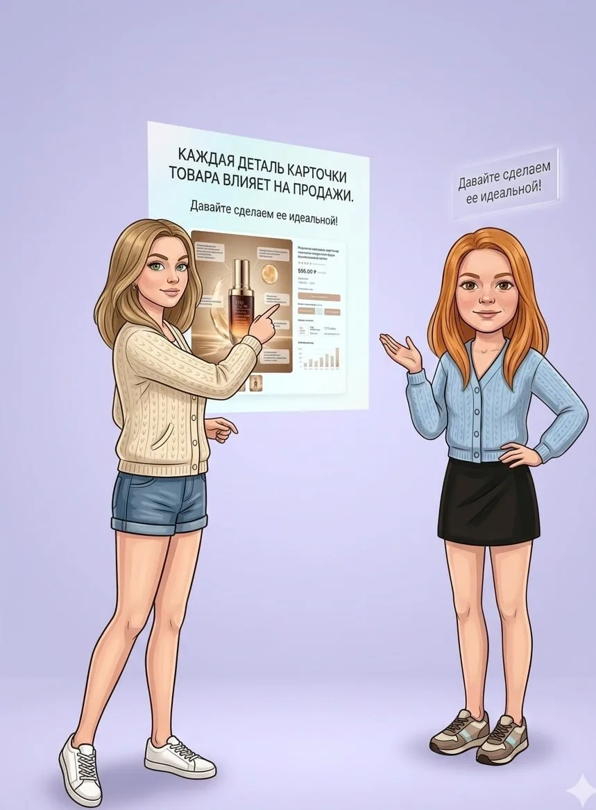Каждая деталь карточки влияет на продажи💵💵💵
 Давайте сделаем её идеальной! 📈

Вы когда-нибудь за