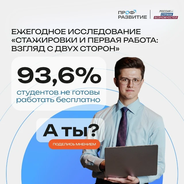 Стартовало исследование о начале карьеры в 2026 году от Президентской платформы «Россия – страна воз