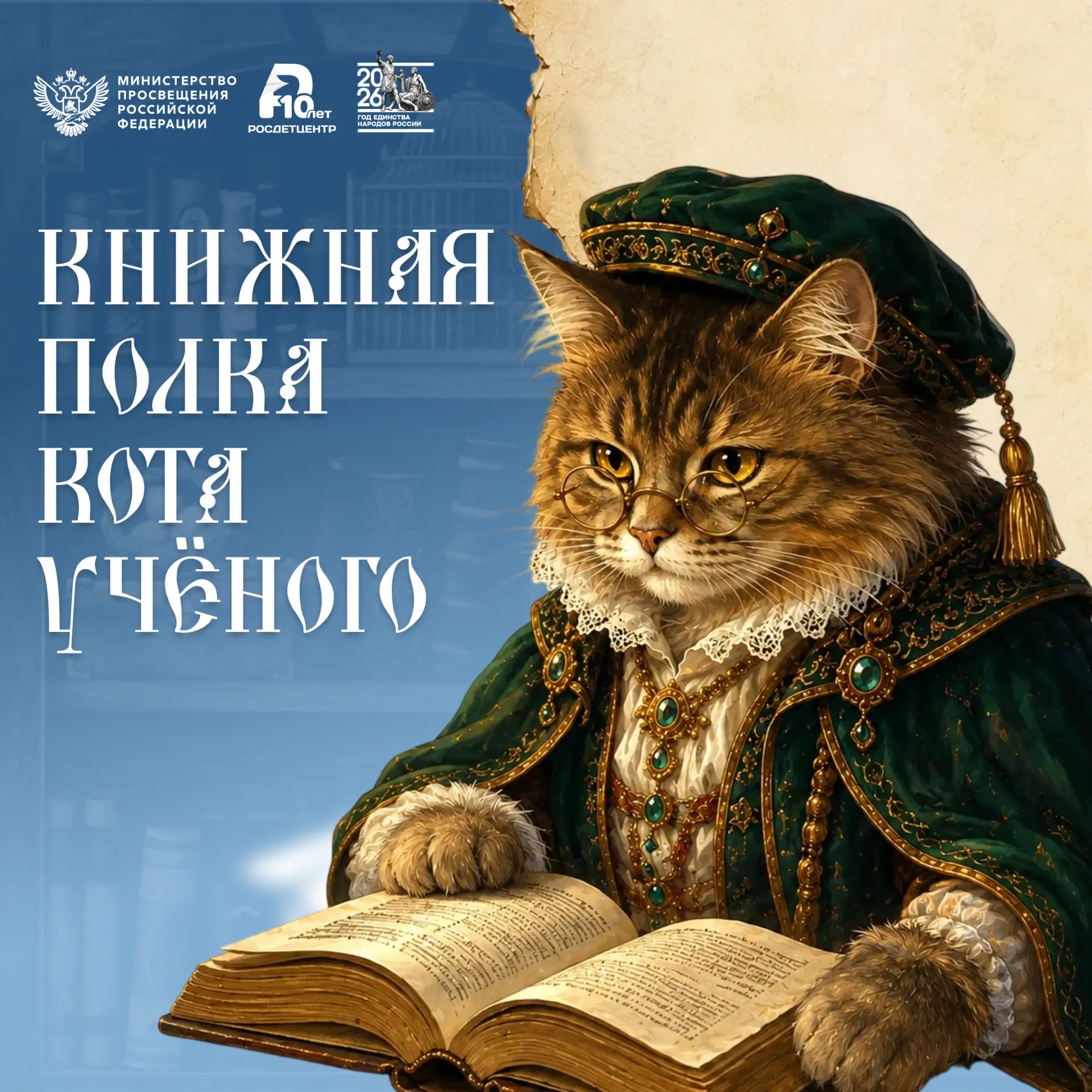 📚 Неделя сказки: книжная полка Кота Учёного
