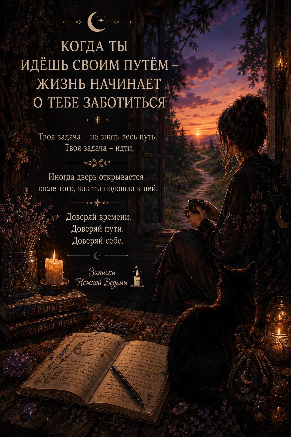 🌙 КОГДА ТЫ ИДЁШЬ СВОИМ ПУТЁМ — ЖИЗНЬ НАЧИНАЕТ О ТЕБЕ ЗАБОТИТЬСЯ