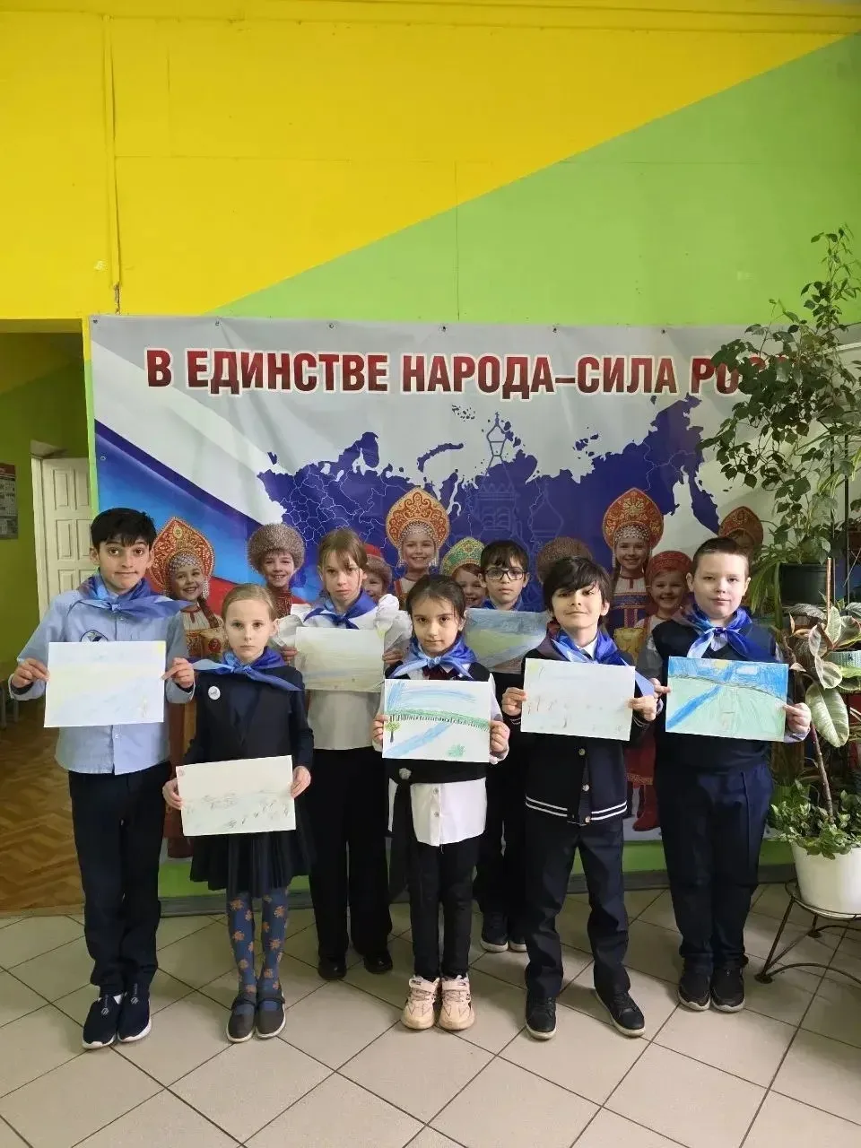 🌍 Мы друзья природы  В апреле в школе №16 «Экос» прошла экологическая акция «Мы друзья природы»! 🌿  