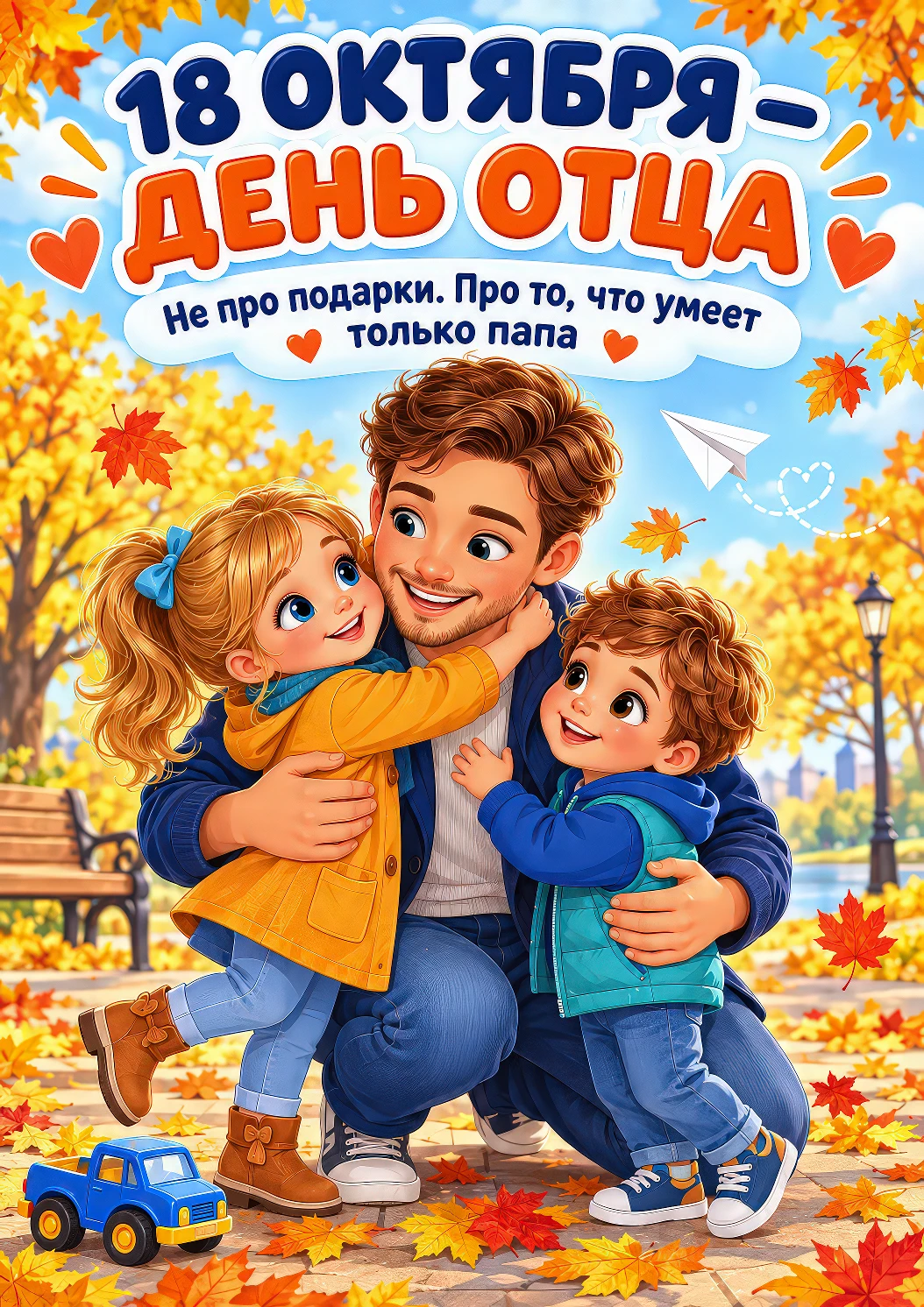 Как поговорить с детьми о Дне отца так, чтобы каждому было спокойно и интересно? 🍂