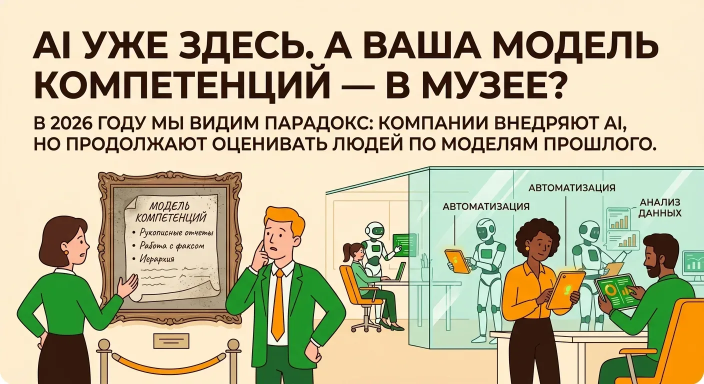 🤖 AI уже здесь. А ваша модель компетенций — в музее?

В 2026 году компании активно внедряют AI.
🤖 