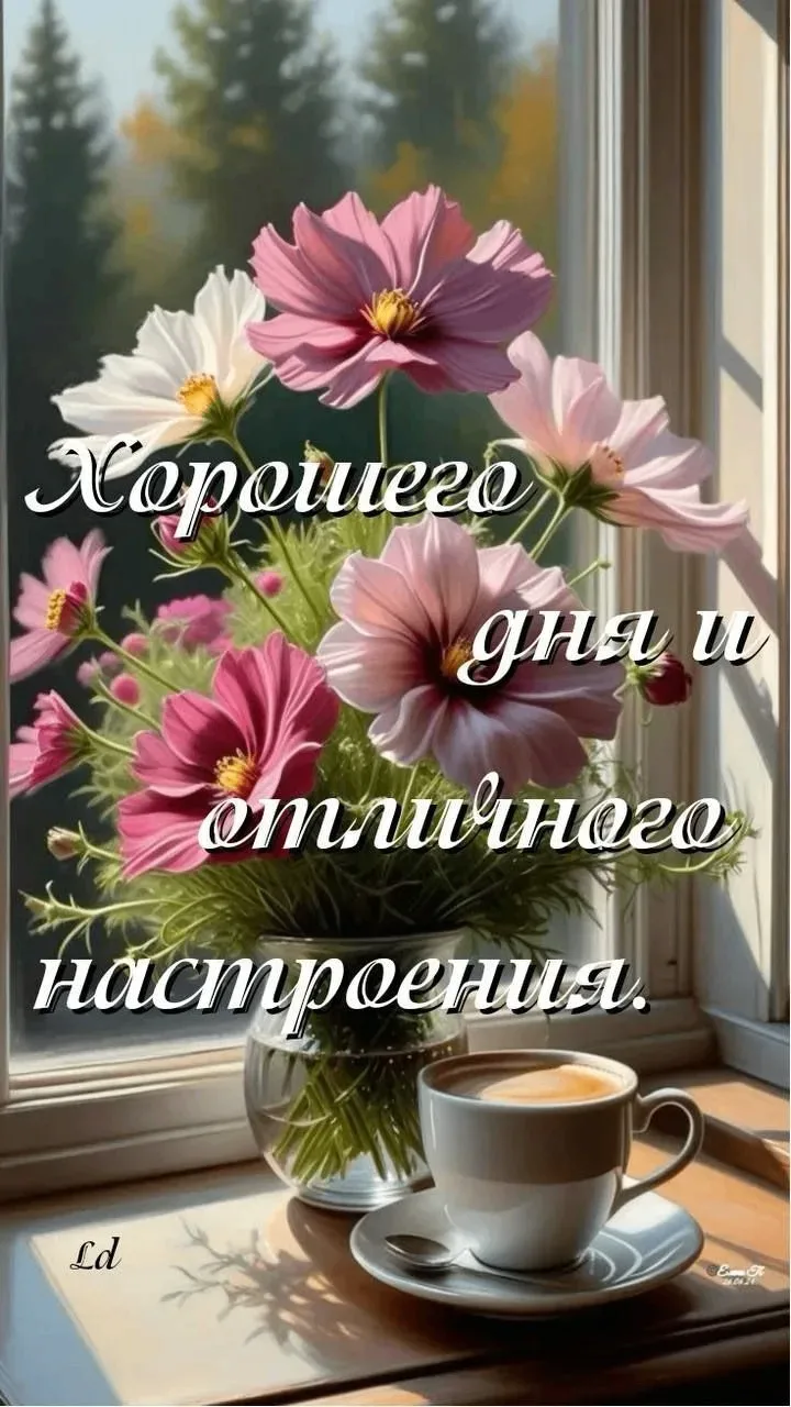 🥰 Ставьте реакции и делитесь открыткой с близкими ❤️