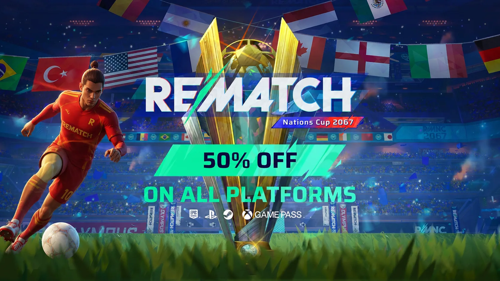 Rematch — игру до 25 июня продают со скидкой 50% в честь Чемпионата мира по футболу (цена в Steam 69