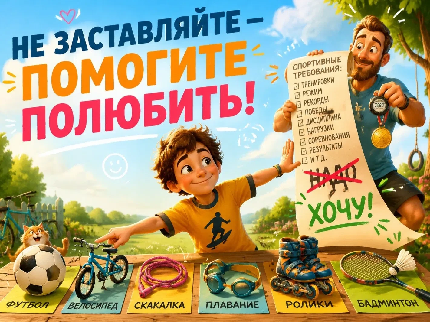 🏃‍♂️ Заниматься спортом, а не заставлять его?