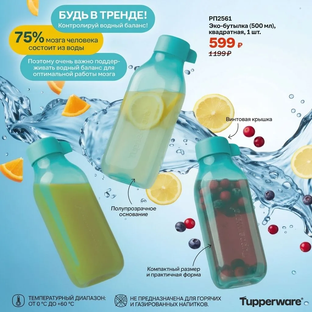 БУДЬ В ТРЕНДЕ! 💧Контролируй водный баланс!