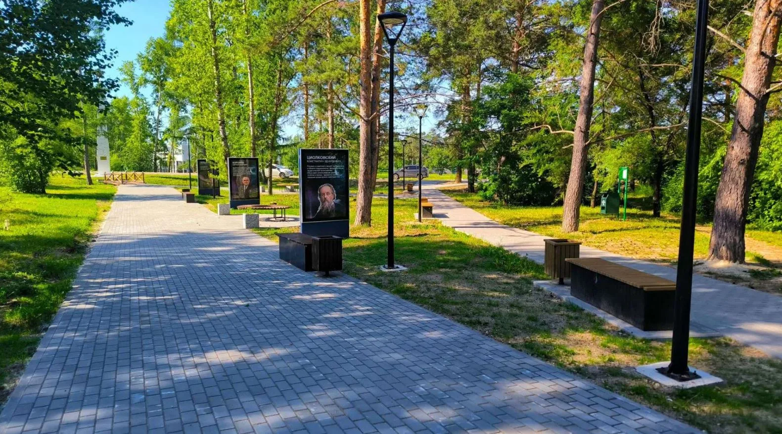 В Циолковском завершили благоустройство аллеи «Славы» по президентскому нацпроекту