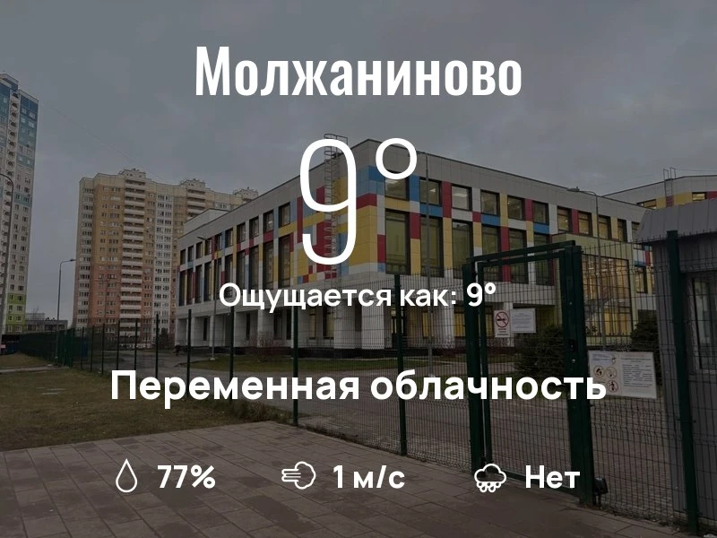 Что с погодой в Молжаниново?