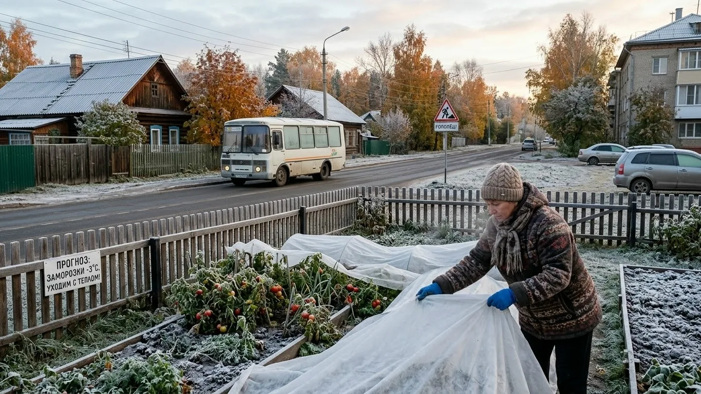 Томск ждёт резкое похолодание: ночью возможны заморозки до –3°C