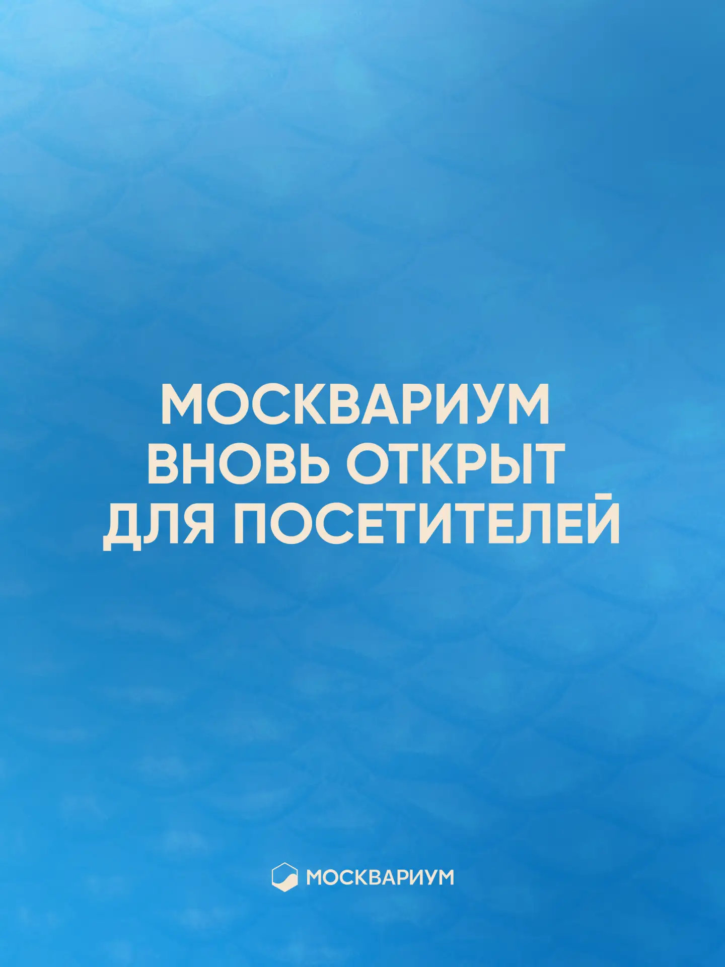 Москвариум вновь открыт для посетителей!