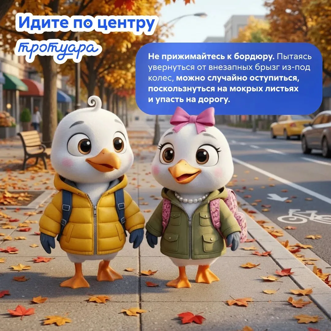 🍁 Как не стать «невидимкой» на осенней дороге?