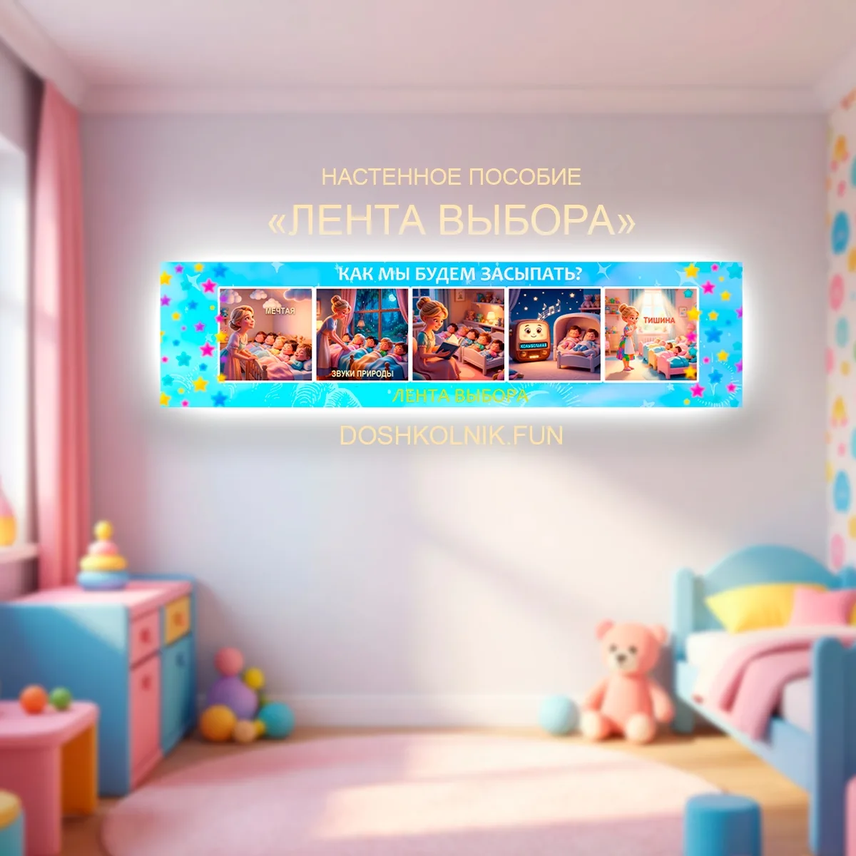 НОВИНКА! «Лента выбора» для засыпания 😴 
Дорогие педагоги! Поделитесь Вашими идеями пособий в комме