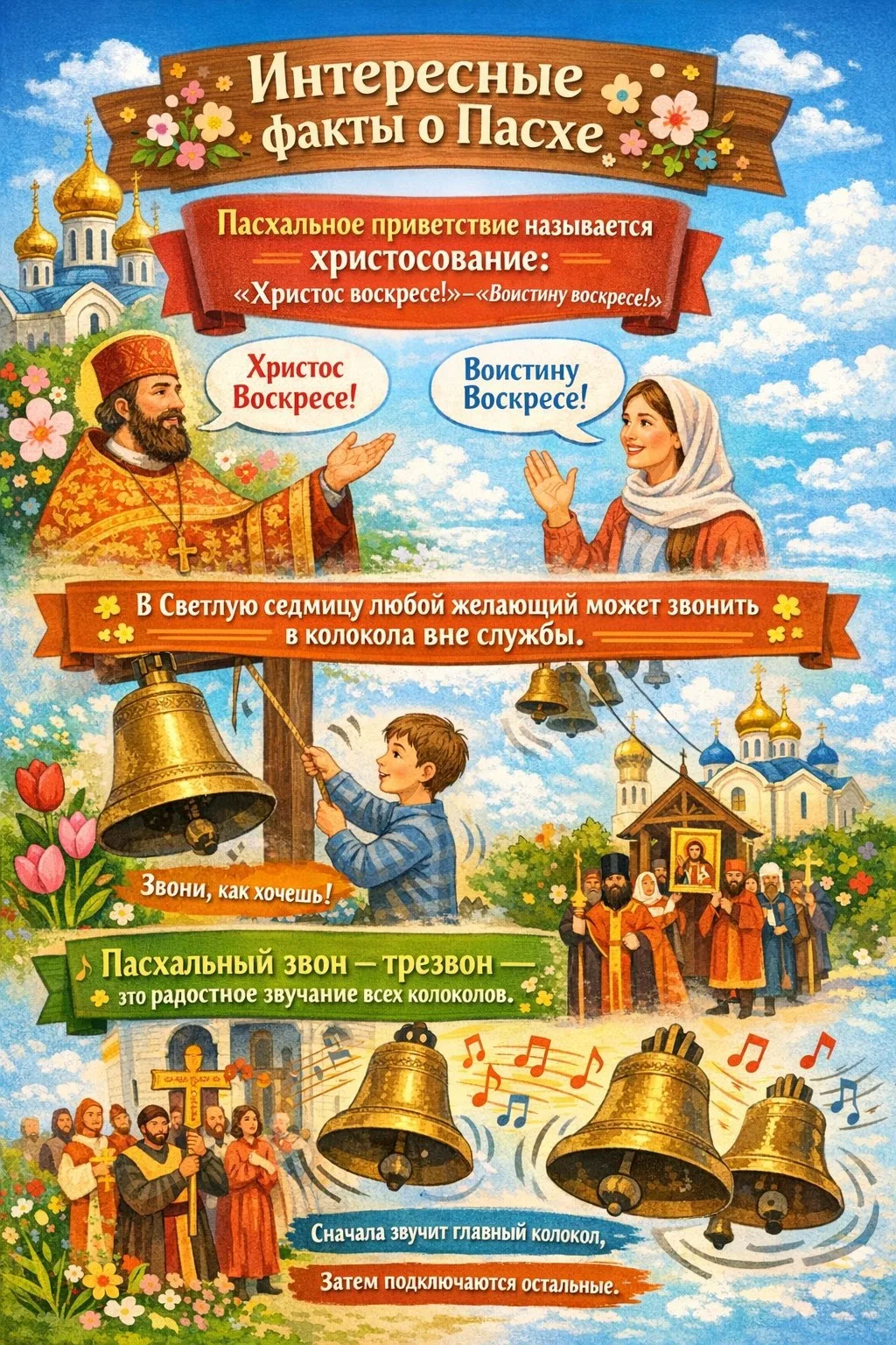 Поздравляем всех наших подписчиков с Великой Пасхой!  Делимся интересными фактами о Пасхе, читайте в