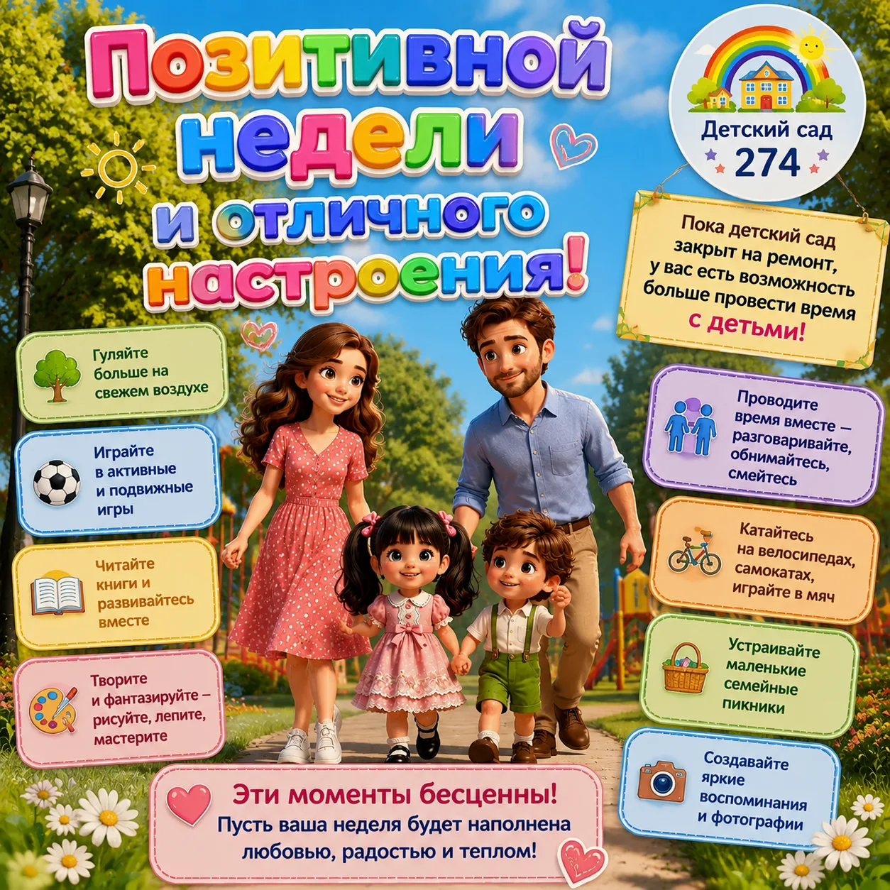 🌞 Пока наш детский сад закрыт на косметический ремонт, у вас есть прекрасная возможнос...