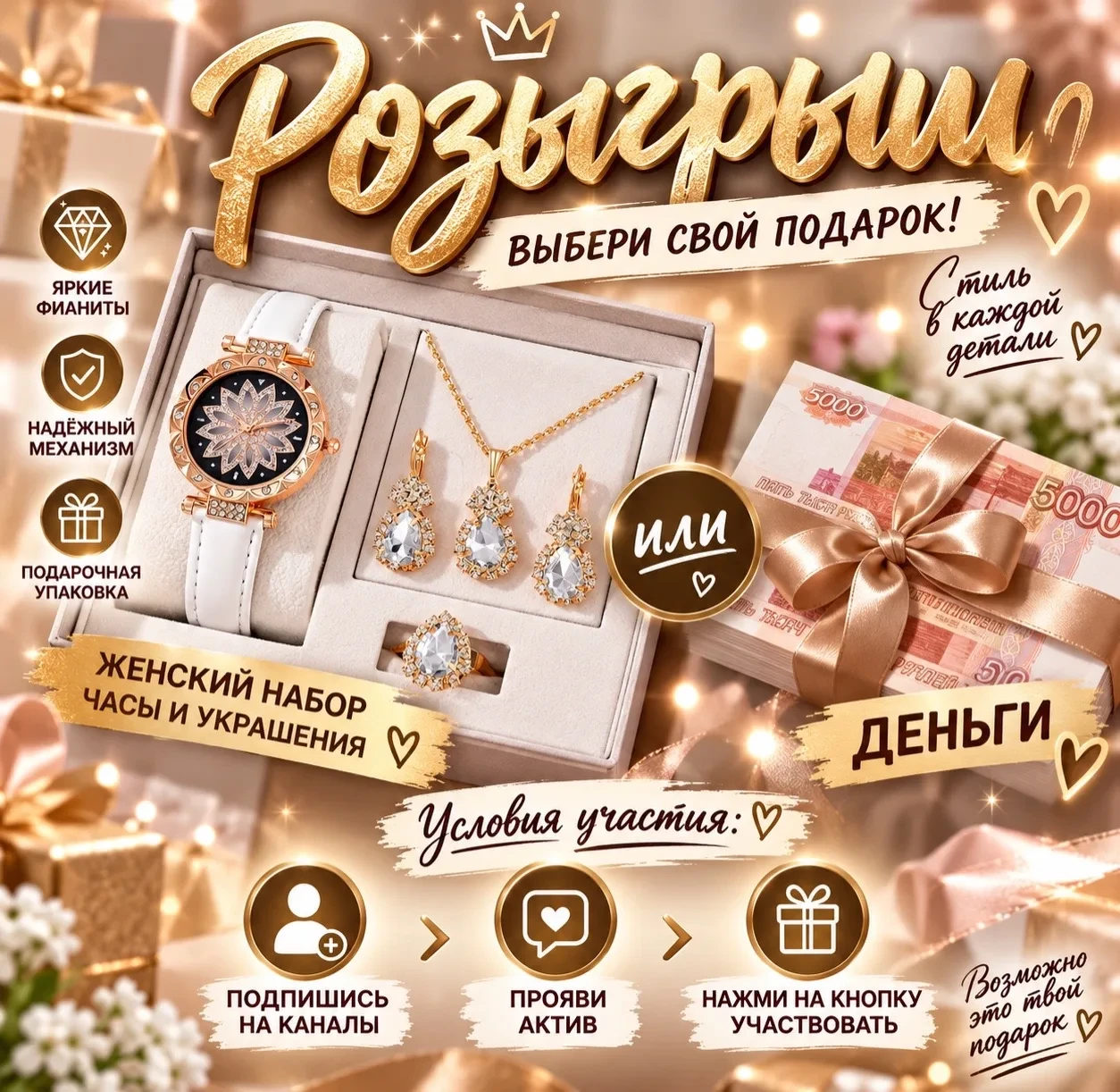 🎉ДАРИМ НАБОР УКРАШЕНИЙ ИЛИ ДЕНЬГИ🧡