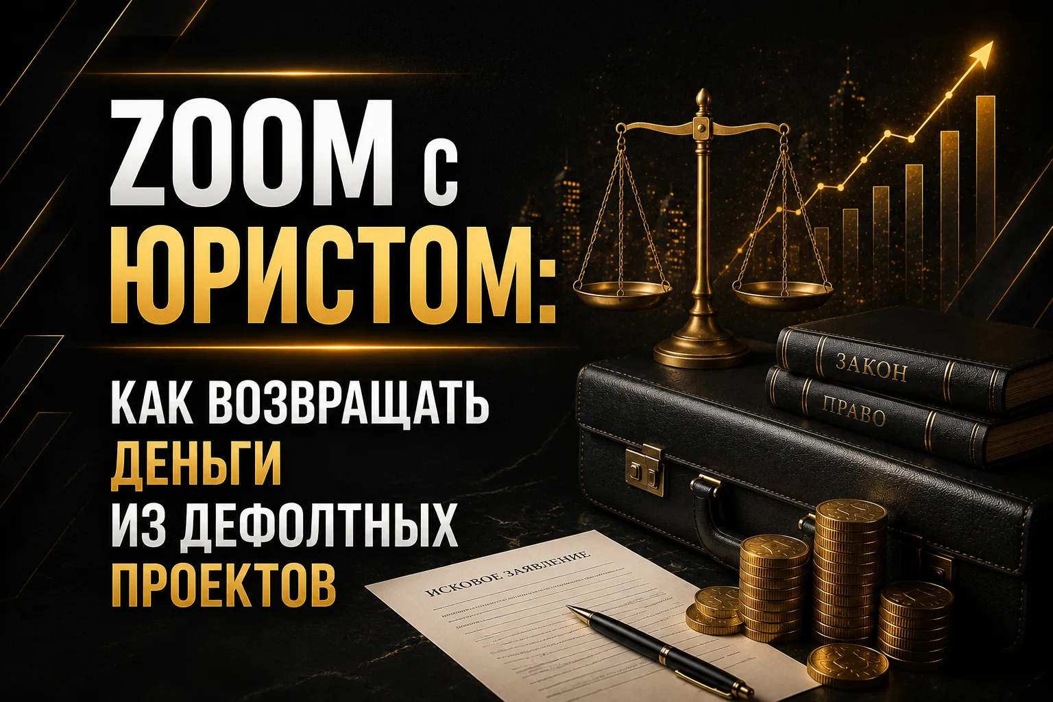 В четверг в 17:00 по МСК проведём Zoom с юристом по возврату денег из дефолтных бизнесов.