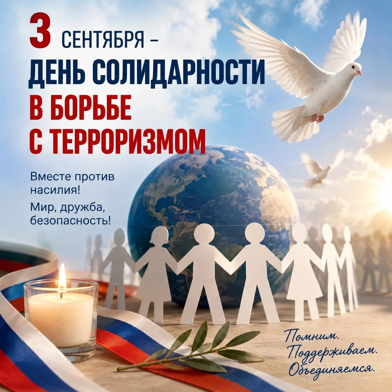 🕯️ 3 сентября — День солидарности в борьбе с терроризмом 🕊️В этот памятный день учени...