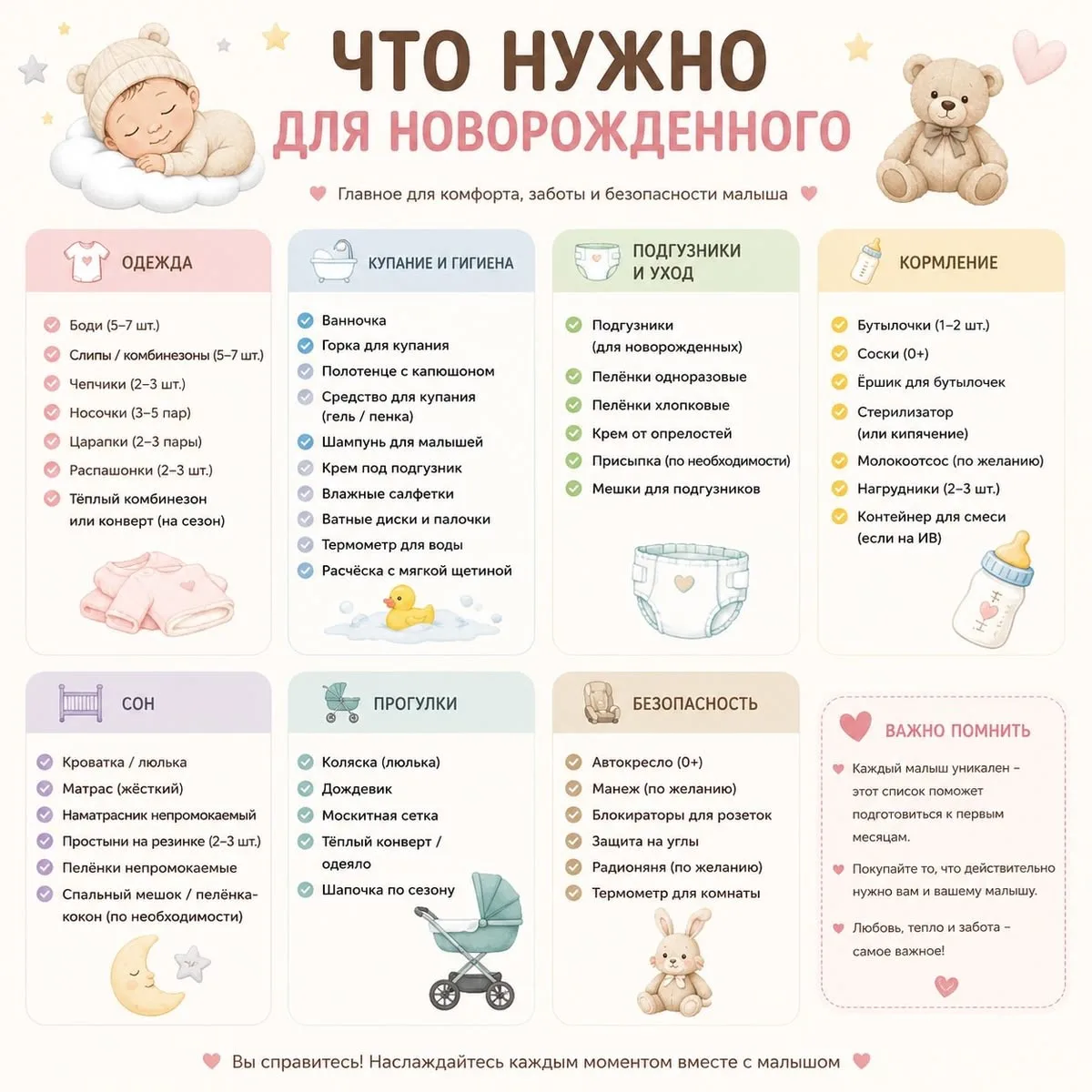 Что нужно для новорожденного 🥰