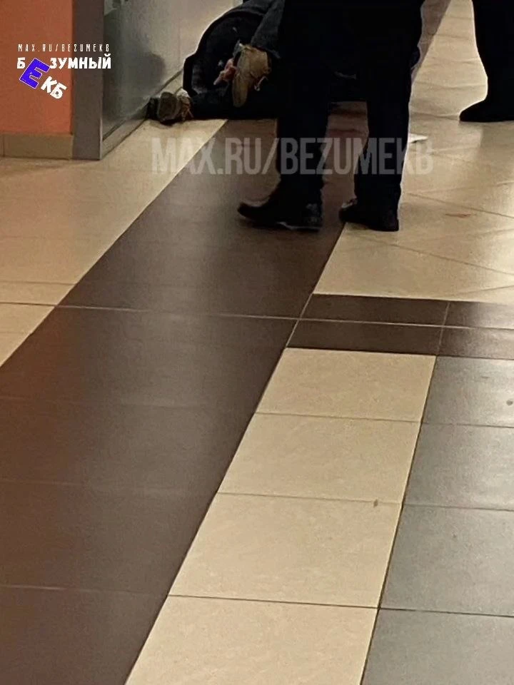 Появилось еще фото из ТРЦ «Карнавал», где вчера вечером охрана задержала мужчину с ножо...