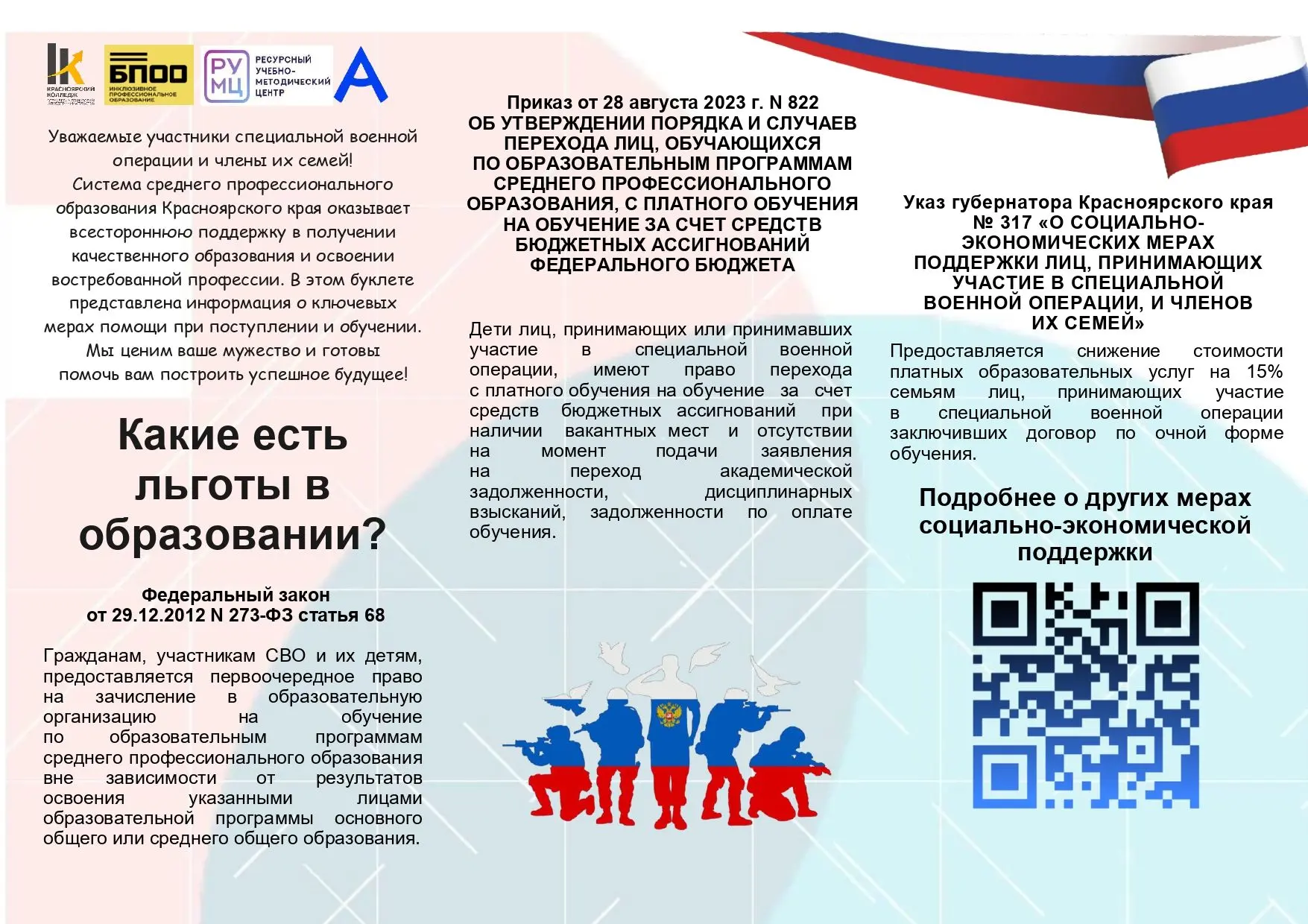 Уважаемые участники специальной военной операции и члены их семей!

Система среднего профессионально