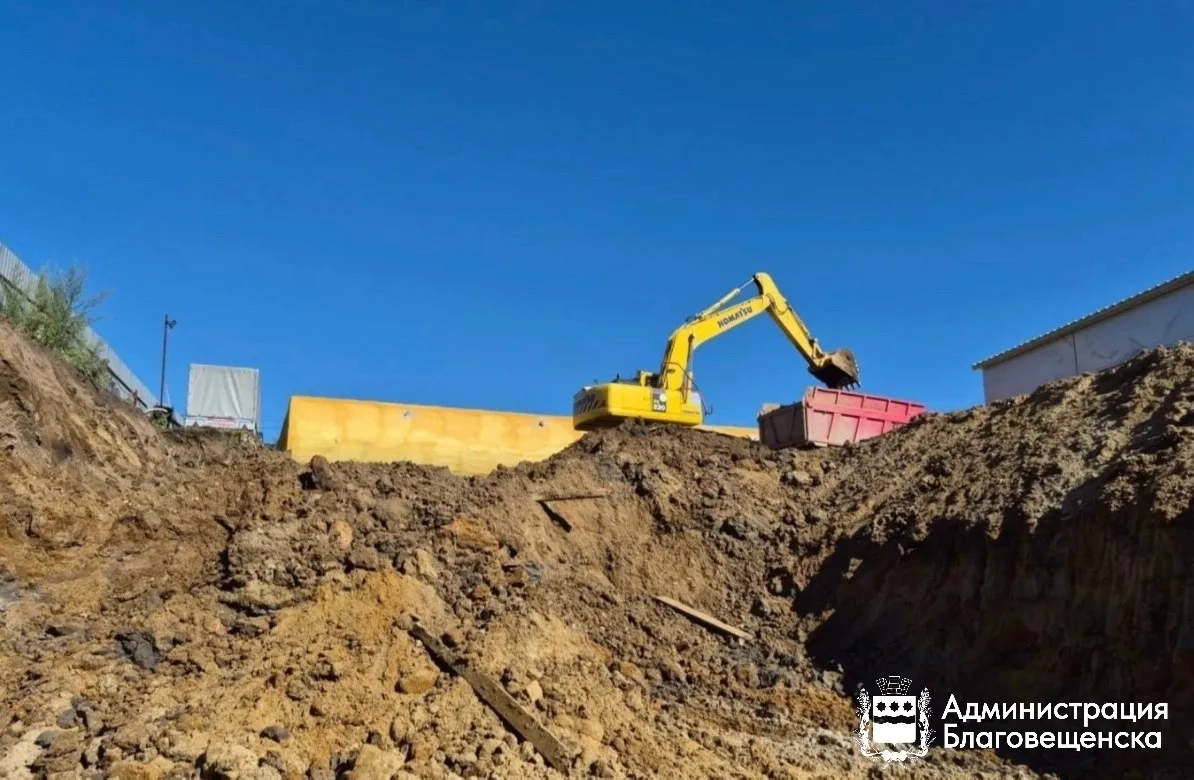 🏗️В Благовещенске продолжается возведение газовой котельной в районе лагеря имени Гага...