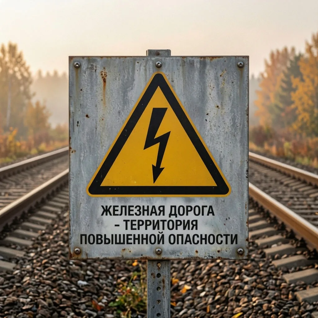 🚂 Железная дорога - территория повышенной опасности. Не рискуйте жизнью!