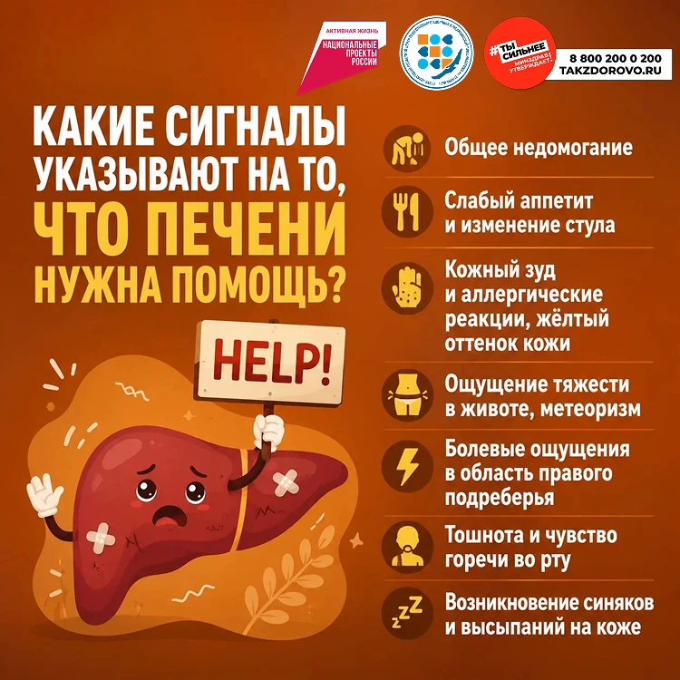 Информационные материалы в рамках "Недели профилактики заболеваний печени" (с 27 июля по 3 августа) 