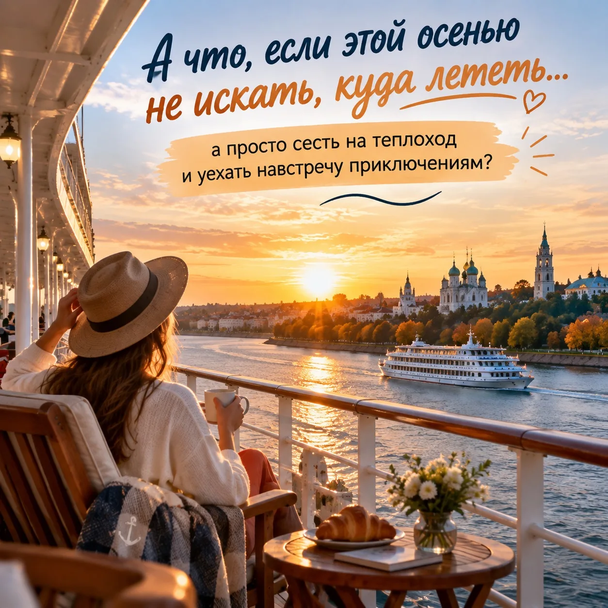 🚢 А что, если этой осенью не искать, куда лететь… а просто сесть на теплоход и уехать ...