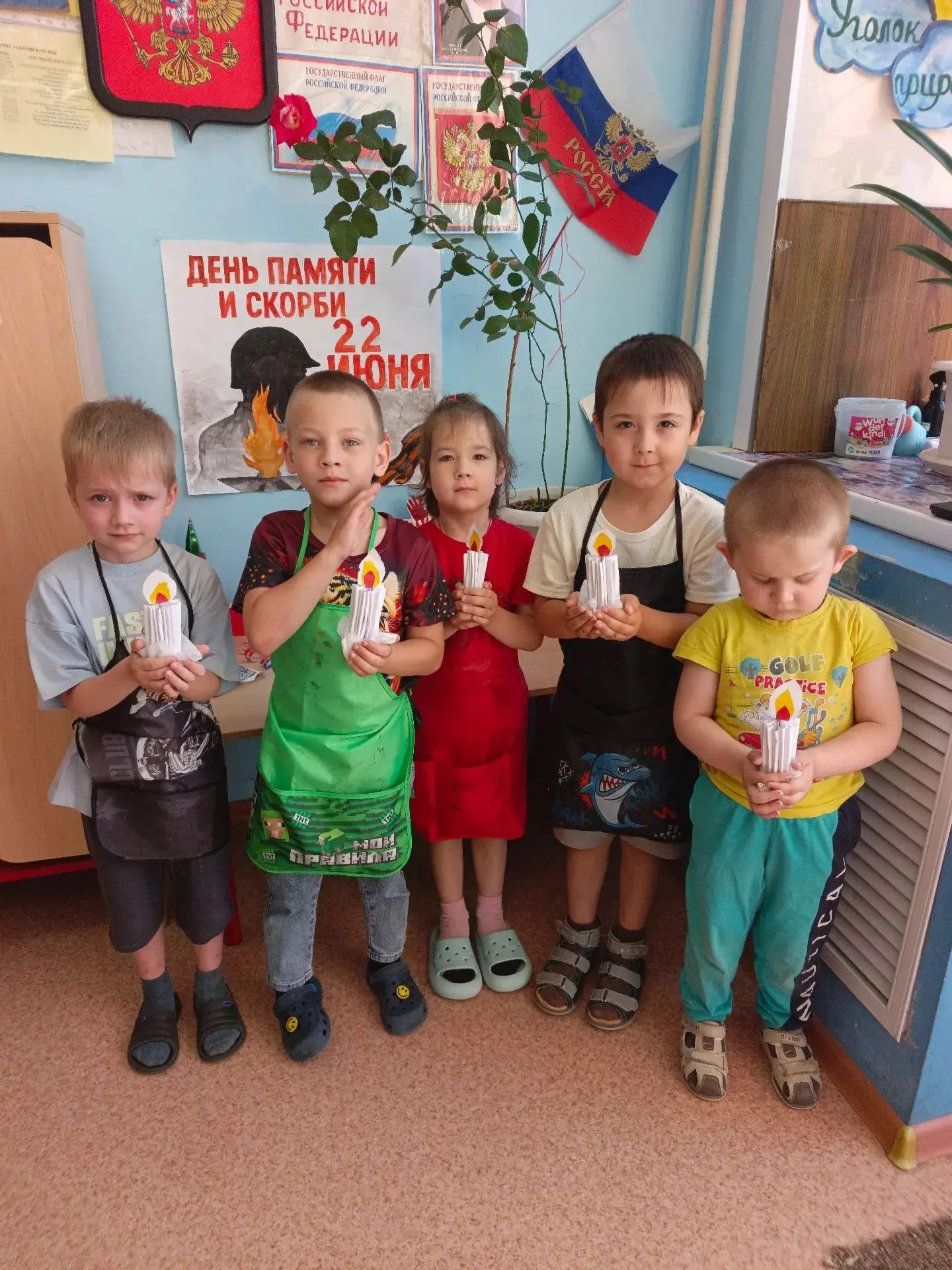 22 июня, в 85-ю годовщину начала Великой Отечественной войны, воспитанники группы «Погремушки» почти
