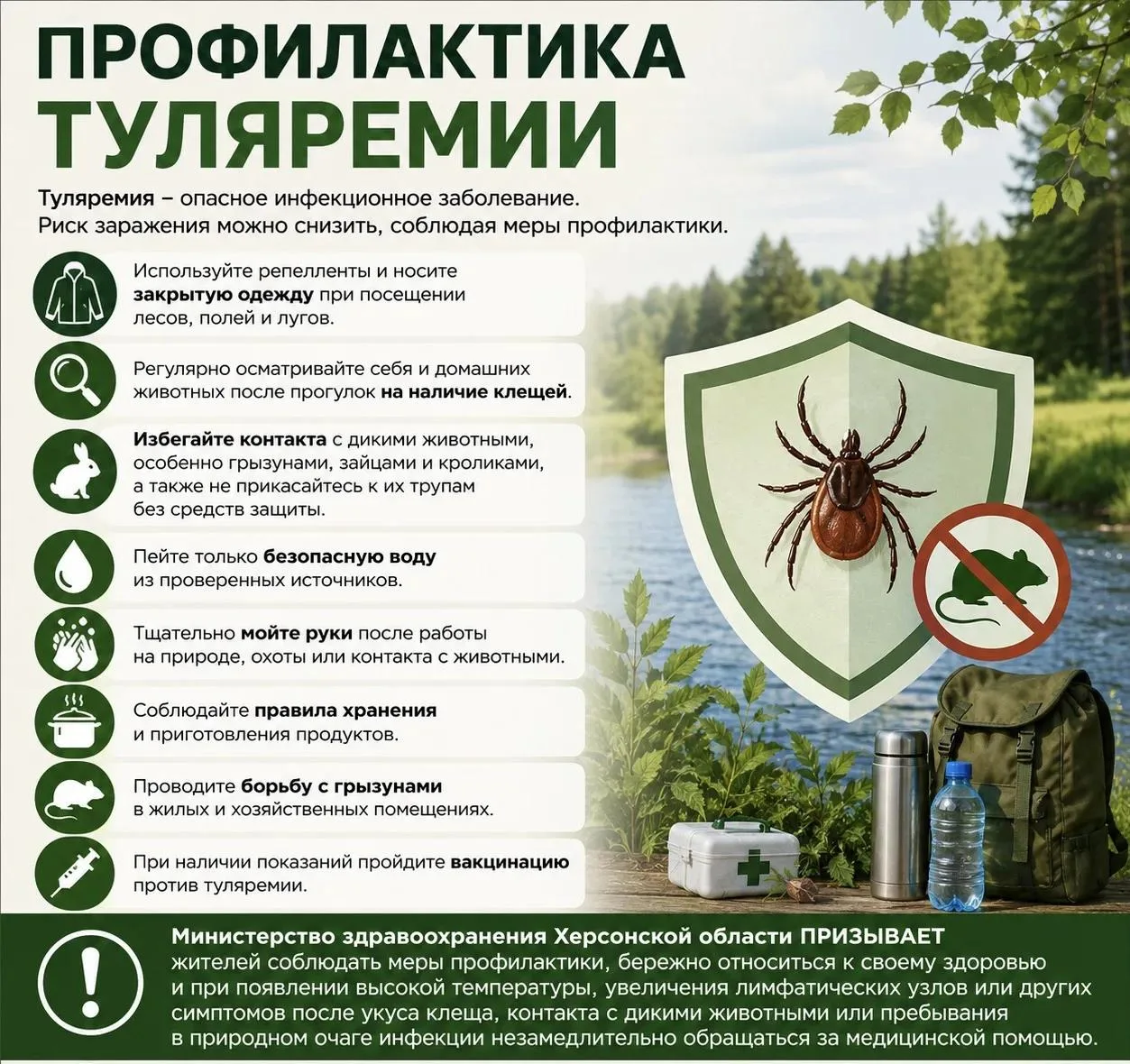 Профилактика туляремии