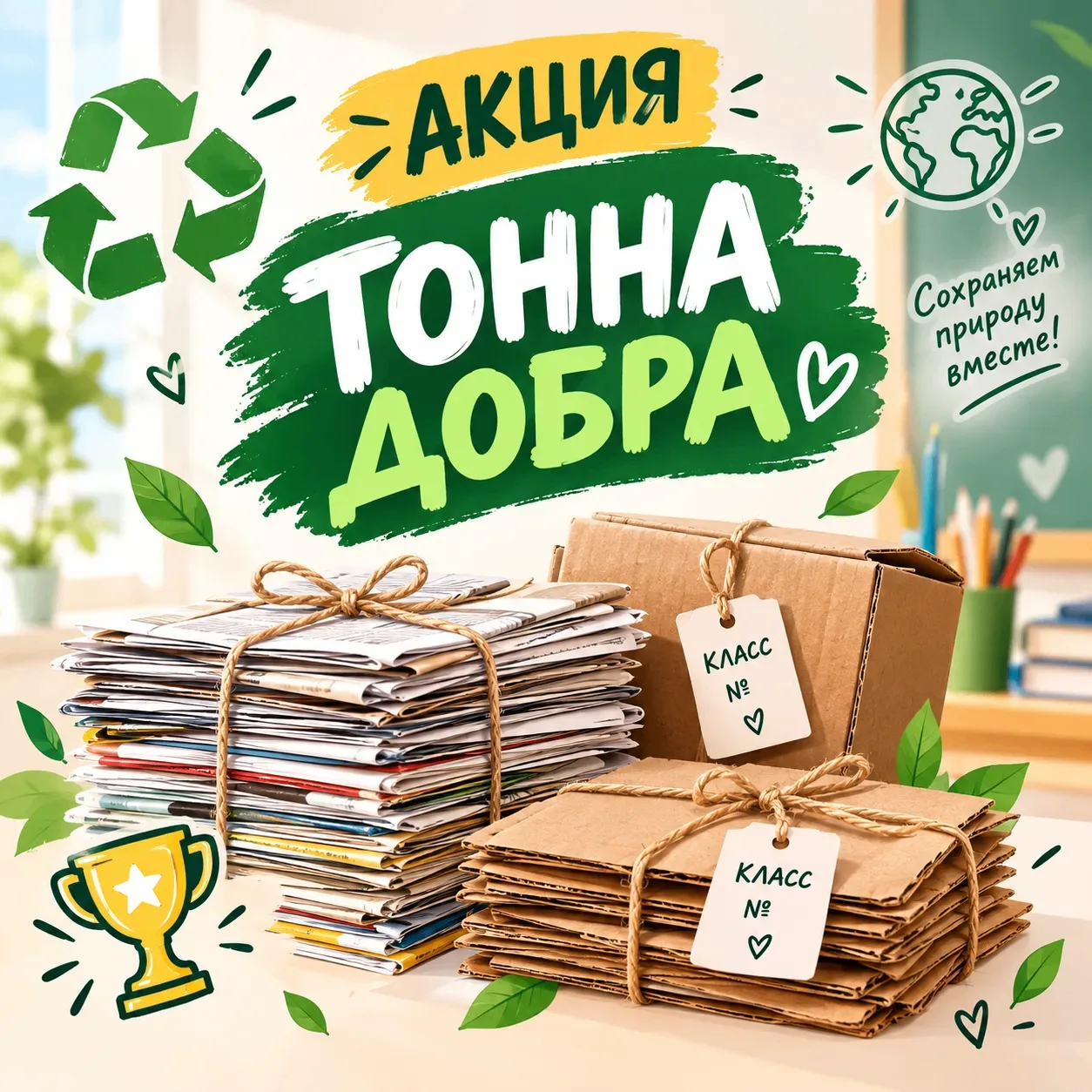 ♻️ АКЦИЯ «ТОННА ДОБРА» ♻️