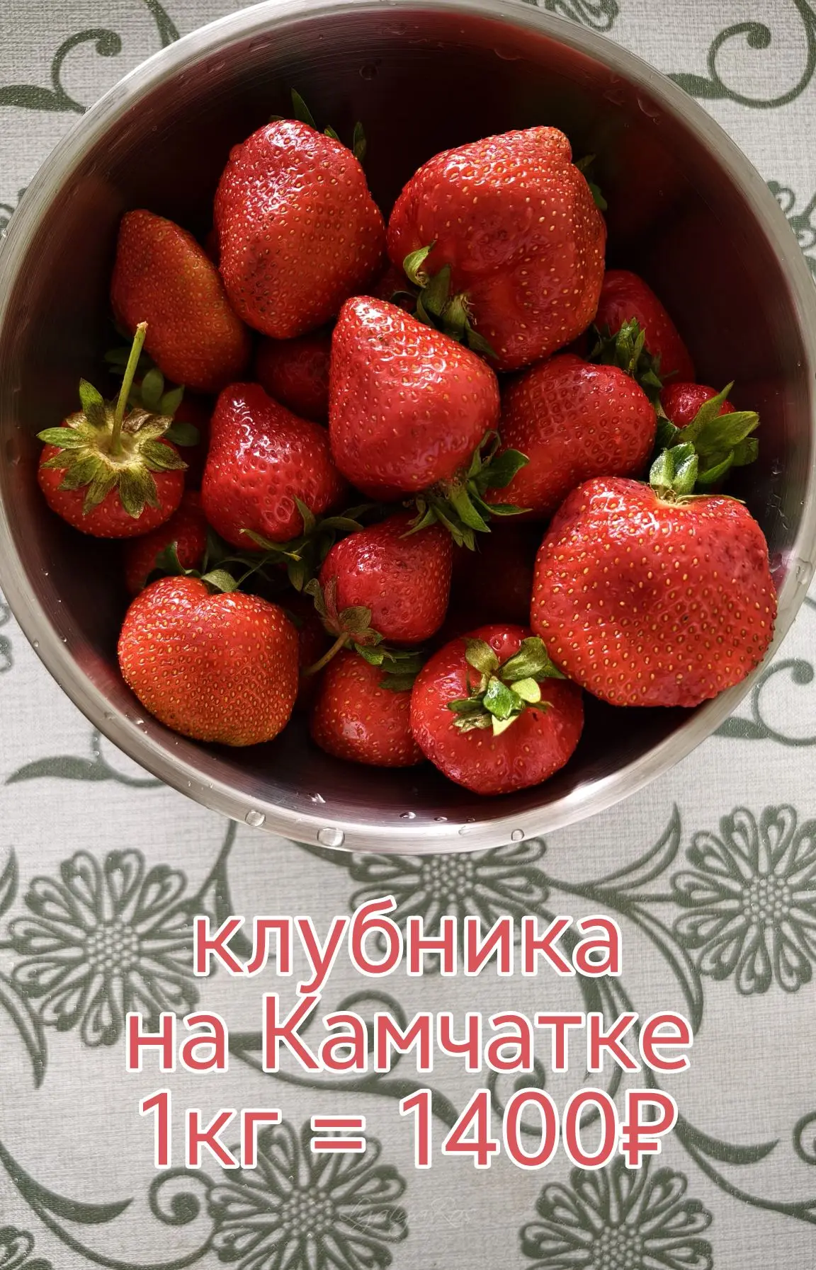 Не падайте в обморок 😉 клубника в столице Камчатки 1400₽/кг (местные всегда смеются своим северным 