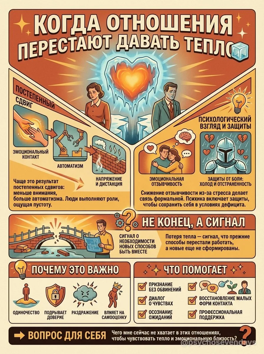 Когда отношения перестают давать тепло 🧊