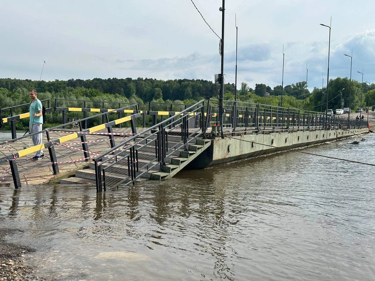 🌉 Стало известно, когда установят понтонный мост на Воробьевской переправе в Калуге  Уже завтра, 13 