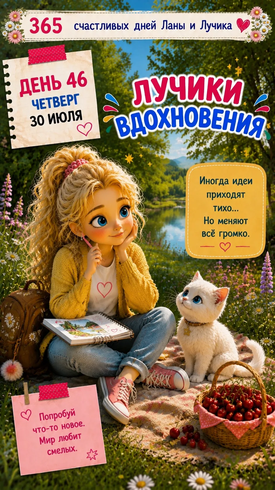 Иногда кажется, что вдохновение должно прийти внезапно — яркой вспышкой, громкой мыслью или неожидан