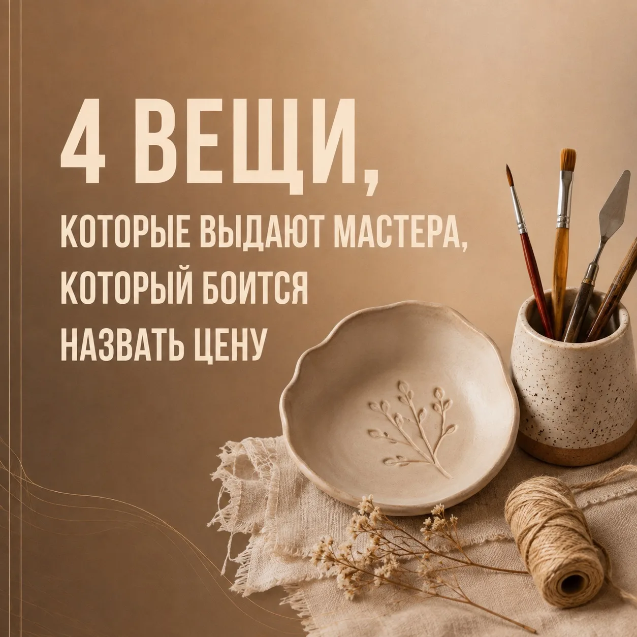 Знаете, как понять, что мастер на самом деле боится своей цены?