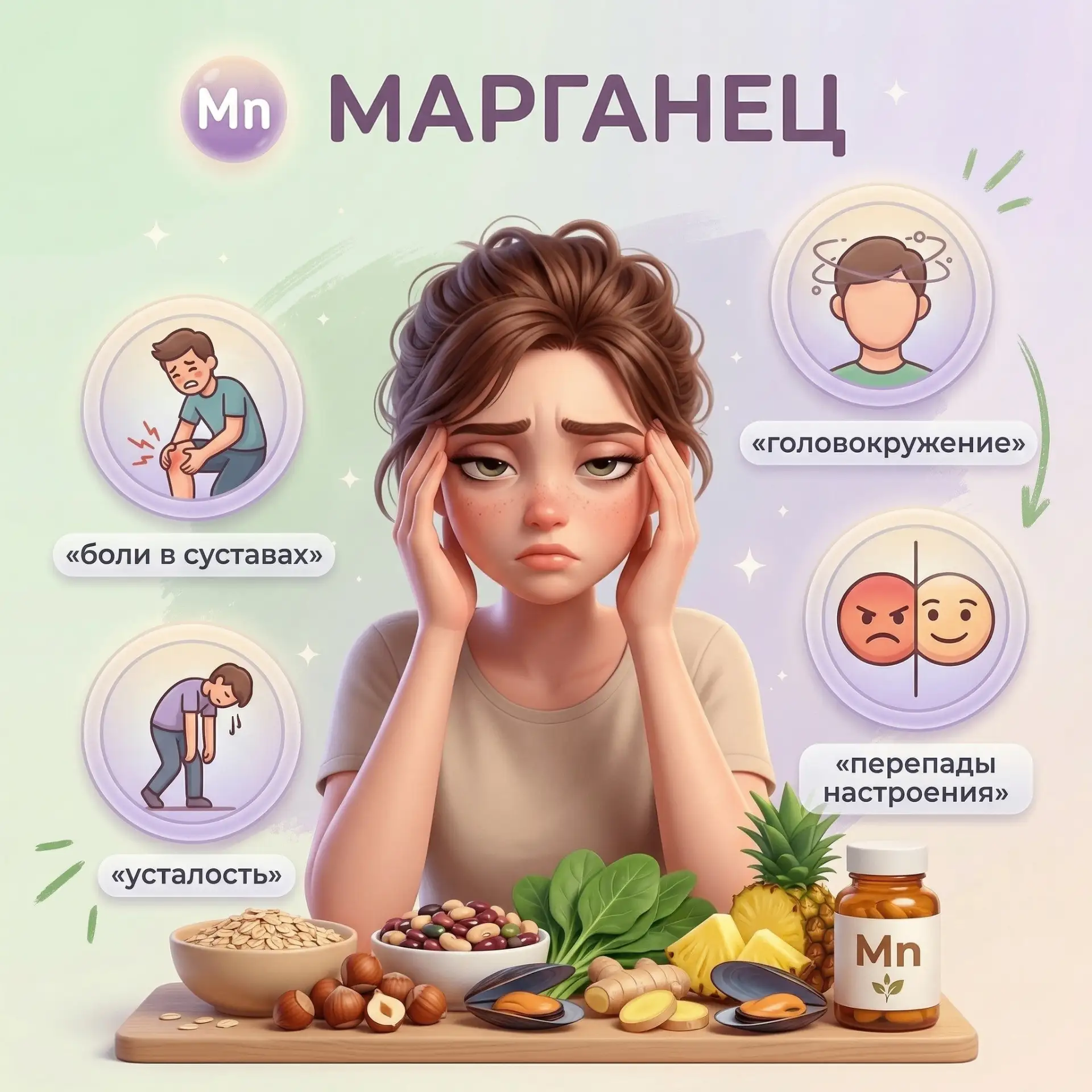 Ранняя седина говорит о недостатке йода. Хроническая усталость и судороги — о дефиците магния  Девоч