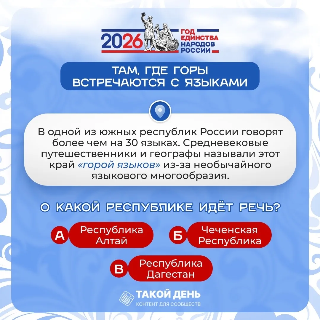 Викторина «Географический код. Путешествие по карте коренных народов России» к Году еди...