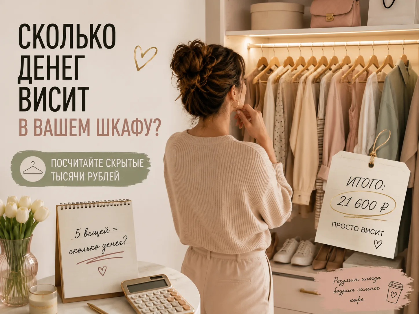 СКОЛЬКО ДЕНЕГ ВИСИТ В ВАШЕМ ШКАФУ?