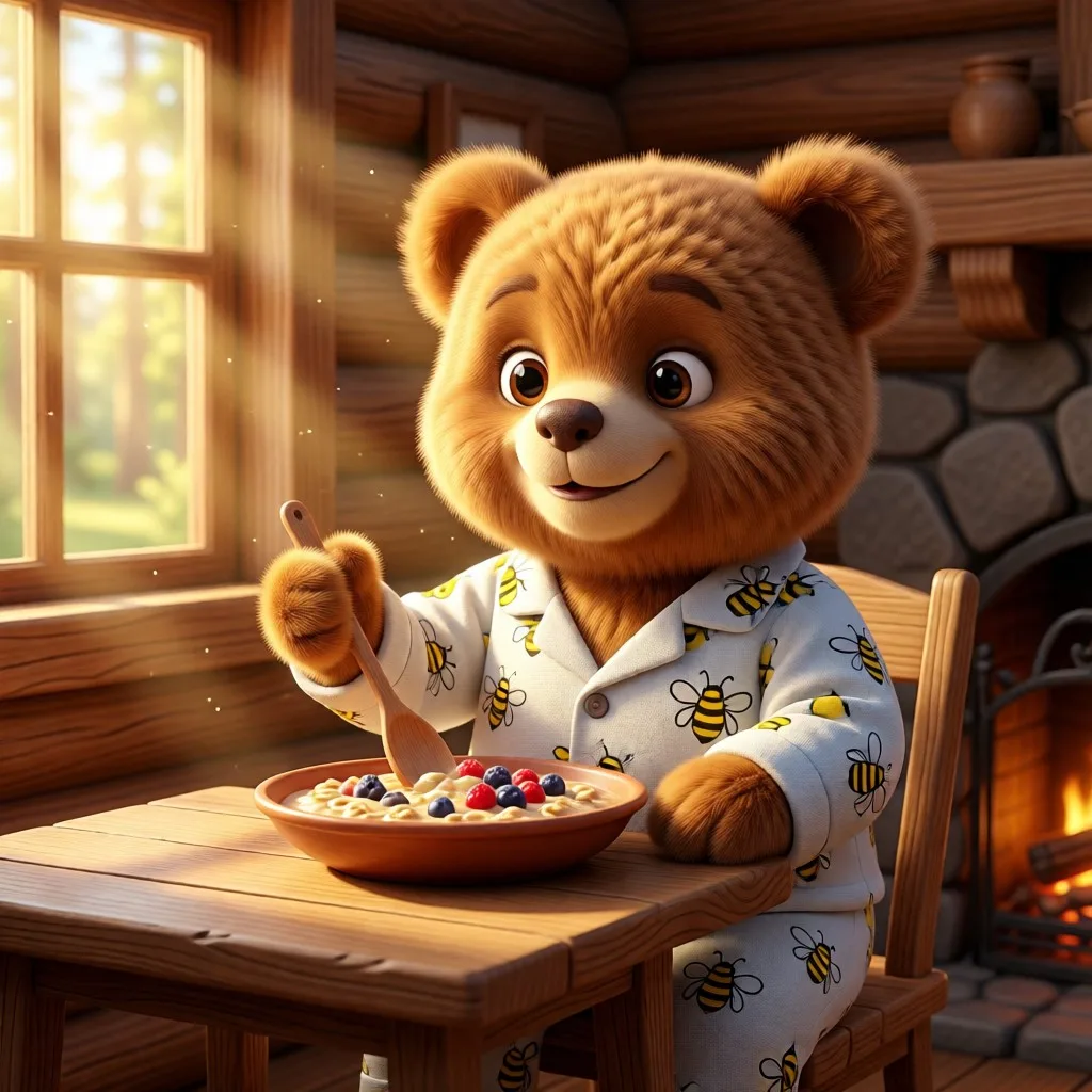 ☀️ Утро в Тёплом Лесу: просыпаемся вместе с медвежонком Микой! 🐻✨
