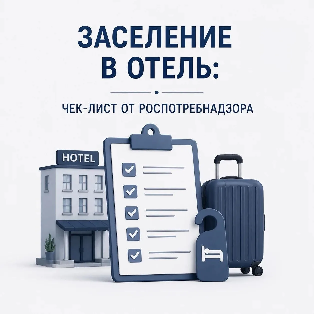 🛎 Заселение в отель: чек-лист от Роспотребнадзора